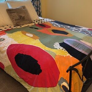 Abstract Multicolor Queen size duvet from Anthropologie